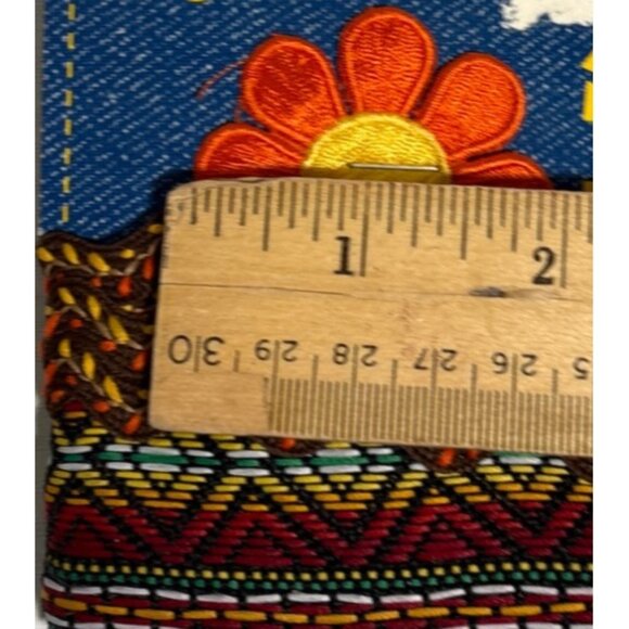 Wrights Jeanius Embelishment Set Jeans Clothing Purses Sew Glue Fuse Trim Floral - Picture 4 of 8